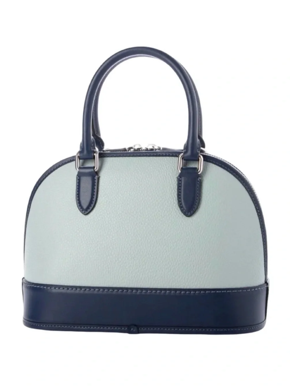 NWT COACH Sabrina Satchel Bag in Colorblock light blue / deep blue